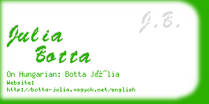 julia botta business card